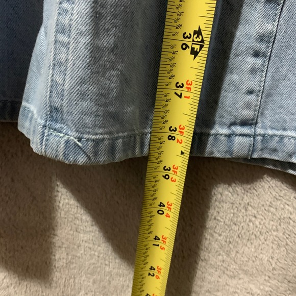 Hersy Light Wash Denim Maxi Skirt Flare A-Line Jean Style Size L - Picture 8 of 10